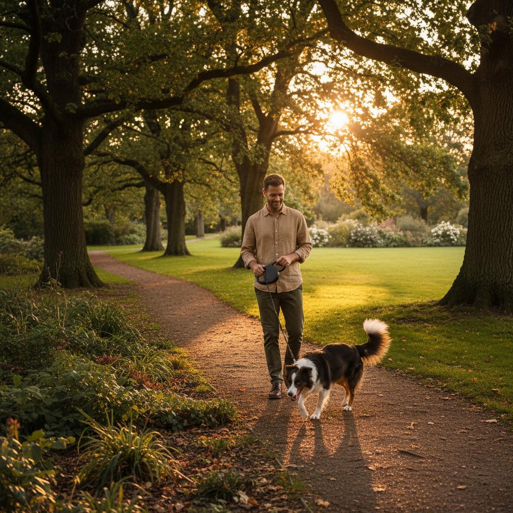 Retractable Dog Leash Lifestyle